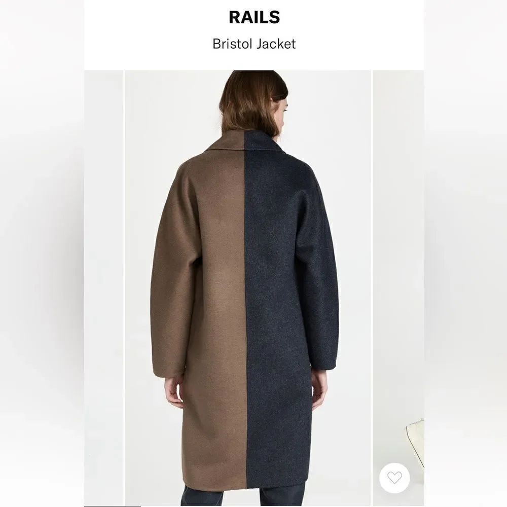 Rails Colorblock Bristol Long Over Coat - Picture 4 of 10